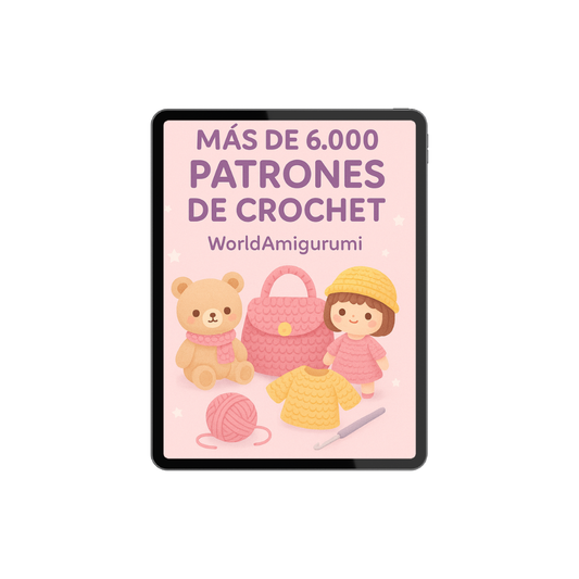 +6.000 Patrones de Crochet + 6  BONUS de regalo